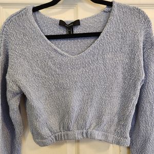 Forever 21 M Cropped Long Sleeve in Periwinkle